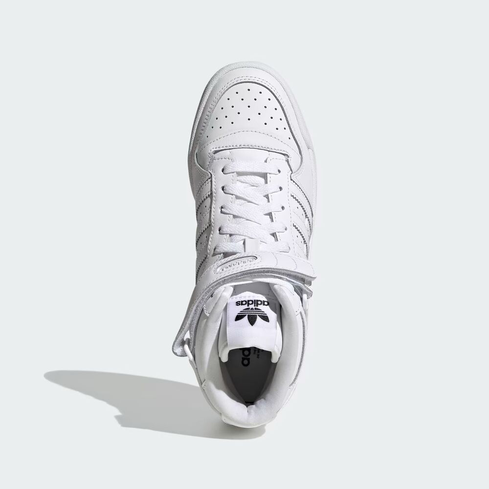 NWB Adidas Forum Mid x SWAROVSKI Rhinestone Crystals White Black Women's Size 9 - Picture 9 of 14